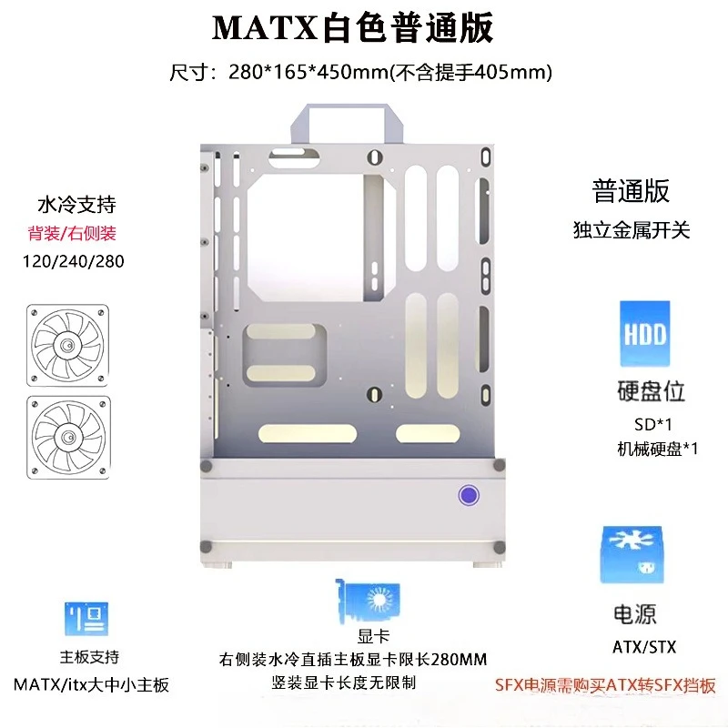 Open Chassis 240/360 Water-Coo - Atx Case 评论和价格
