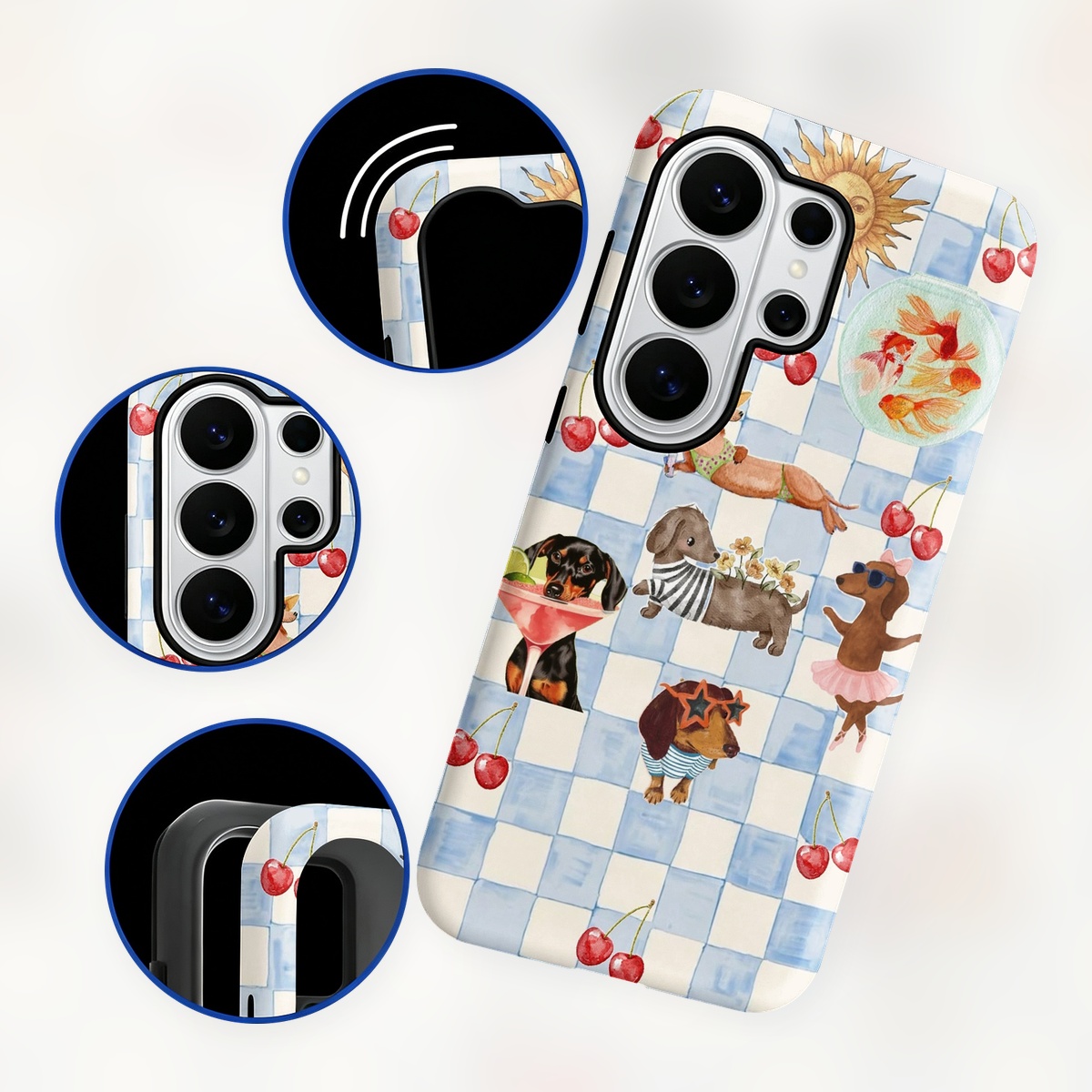Funny Dogs Summer 2-in-1 Dual- - Computer Case 评论和价格