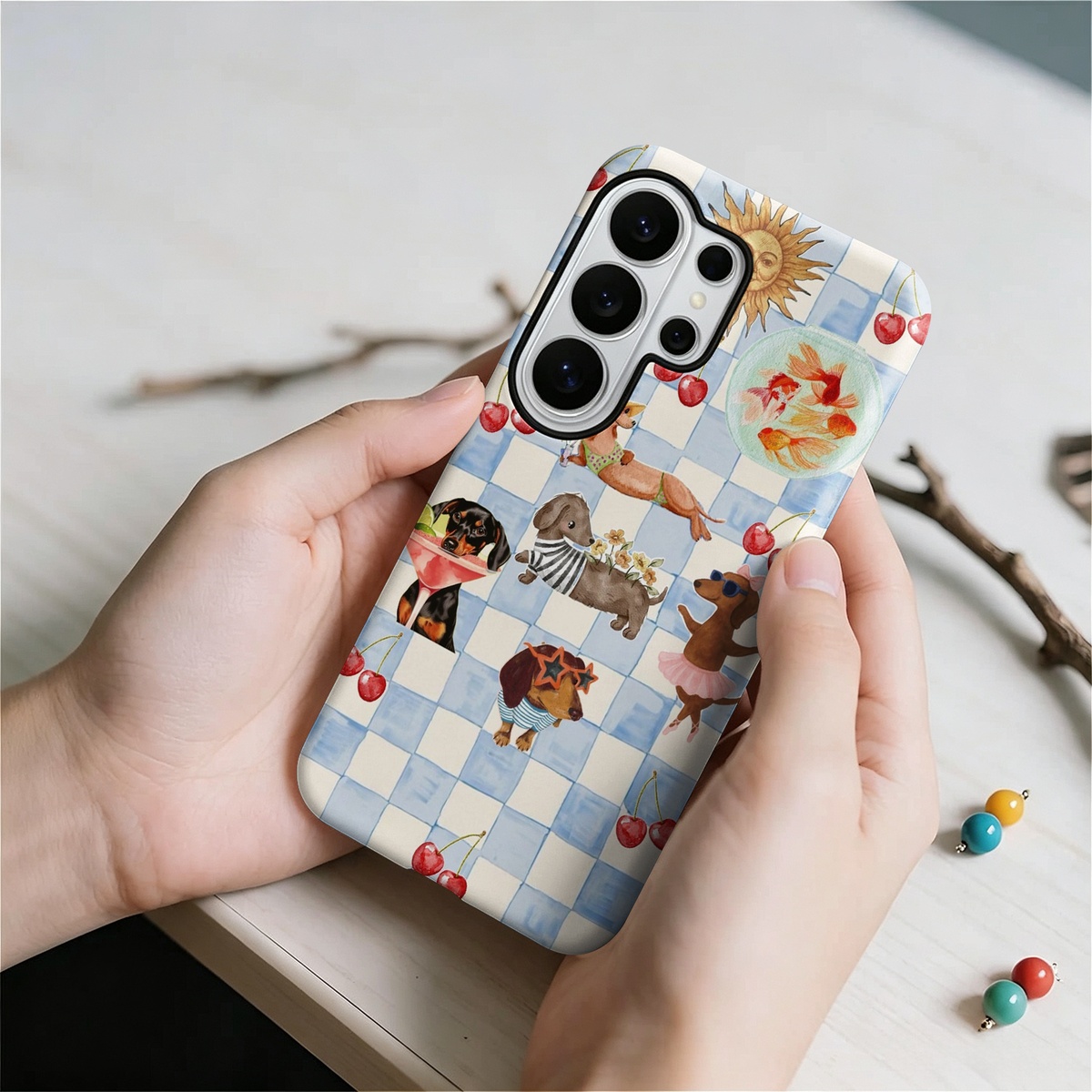 Funny Dogs Summer 2-in-1 Dual- - Computer Case 评论和价格