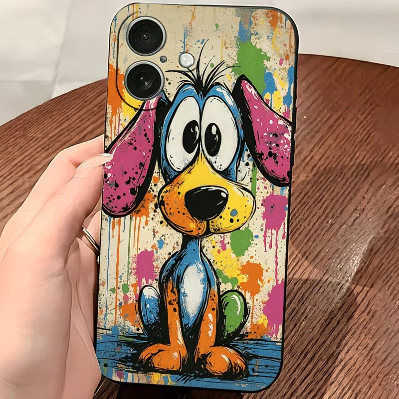 Graffiti Colored Puppy TPU Pho - Mini Pc Case 评论和价格